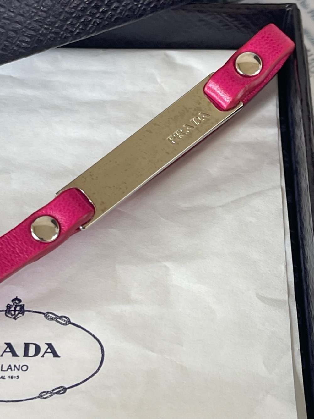 Prada phone strap with box and authentication card - Picture 2 of 9